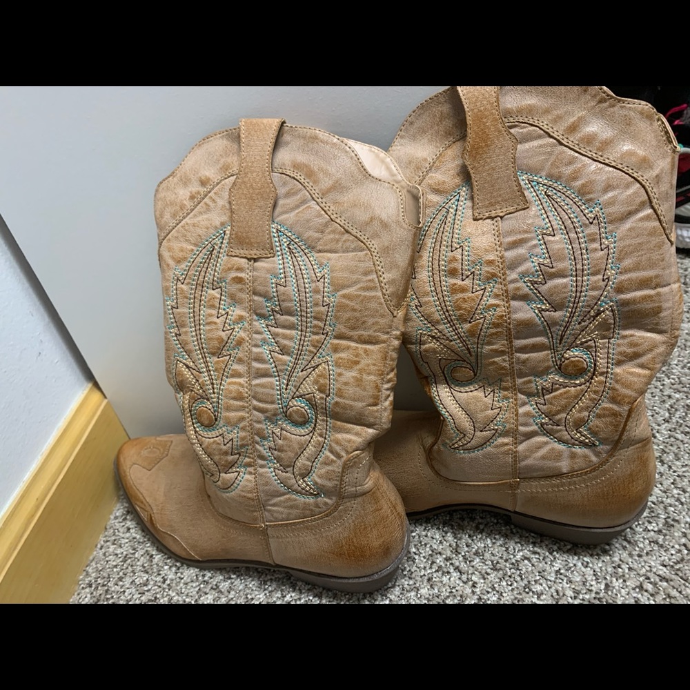 Brand new cowboy boots.